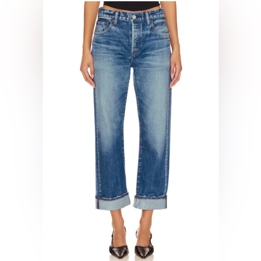 Moussy Vintage Foxwood Straight in Blue